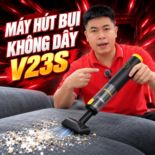 Máy Hút Bụi Cầm Tay 3 Trong 1 V23S Không Dây video